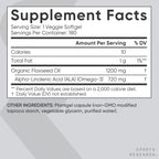 Sports Research Vegan Flaxseed Oil 1200mg - 180 Plantgels - image 5