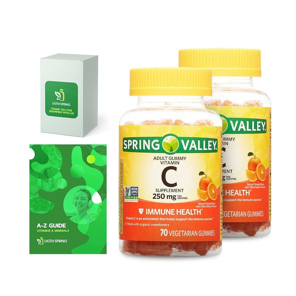 LightSpring Vegetarian Vitamin C Gummies 250 mg - 70 Count
