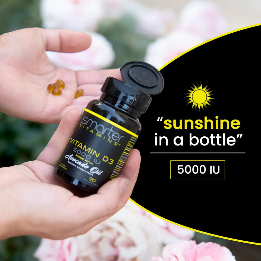 SmarterVitamins Vitamin D3 5000 IU with Avocado Oil - 270 Softgels - image 6