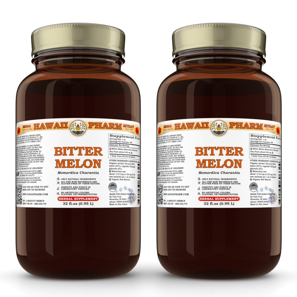 Hawaii Pharm Bitter Melon (Momordica charantia) Fruit Liquid Extract