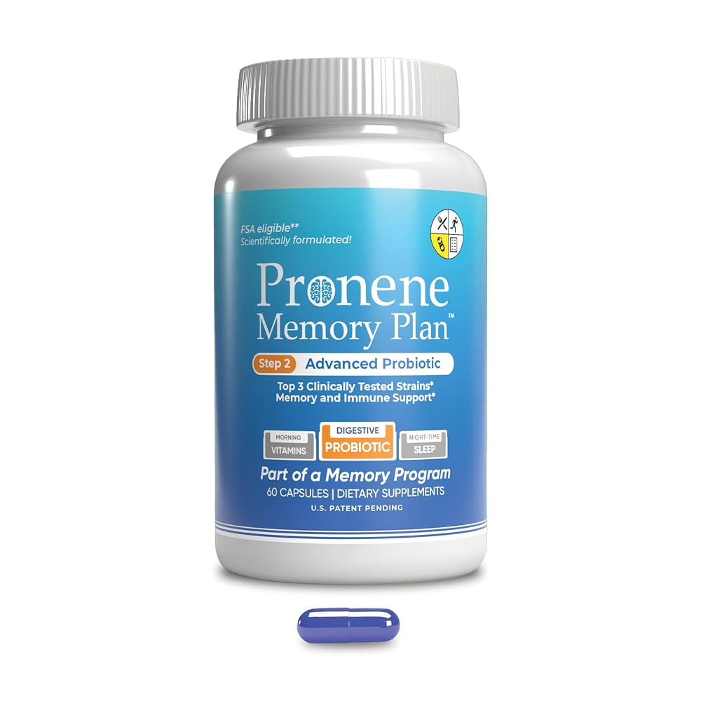 Pronene Memory Plan Advanced Probiotic for Adults 50+ - 60 Capsules