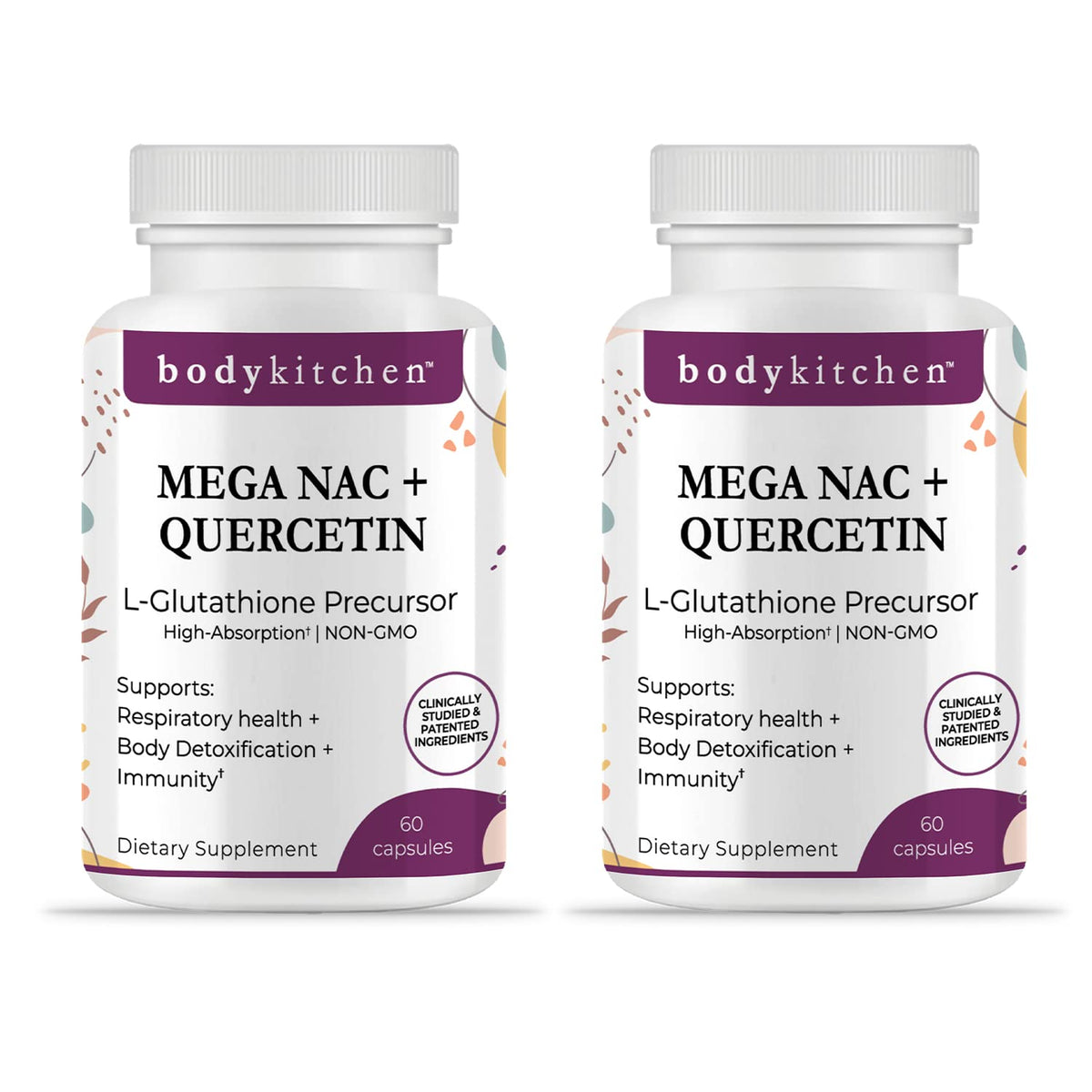 Body Kitchen Mega NAC 600mg N-Acetyl Cysteine with Quercetin