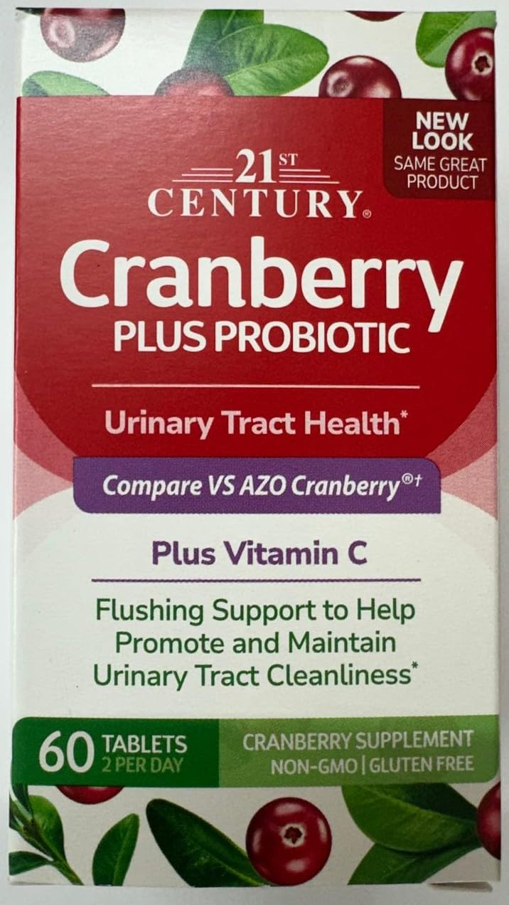 21st Century Cranberry Plus Probiotic - 180 Tablets