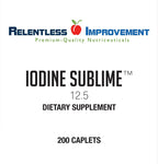Relentless Improvement Iodine Sublime 12.5mg Thyroid Support - 200 Caplets - image 2