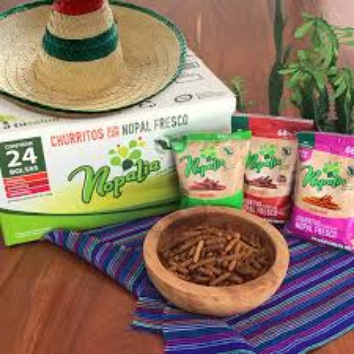 Nopalia Churritos Habanero Organic Nopal Snack - 750g - image 3