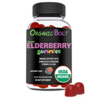 OrganicBolt USDA Organic Elderberry Gummies Immune Support - 60 Count