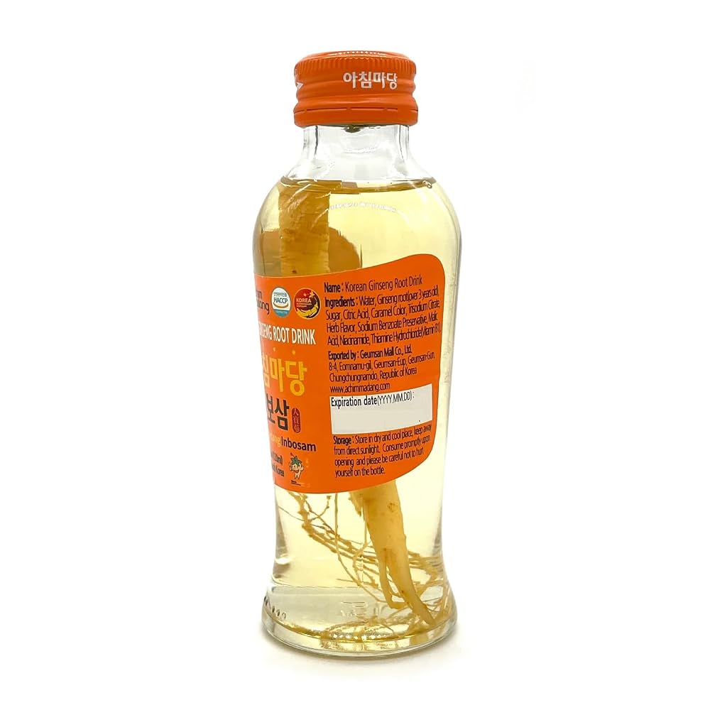 Achimmadang Inbosam Korean Ginseng Drink - 10 Bottles (2 Pack) - image 4