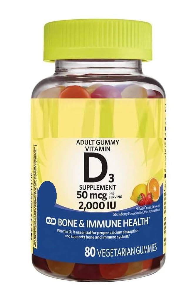 SEDLAV Vitamin D3 Gummies for Bone and Immune Health - 80 Count