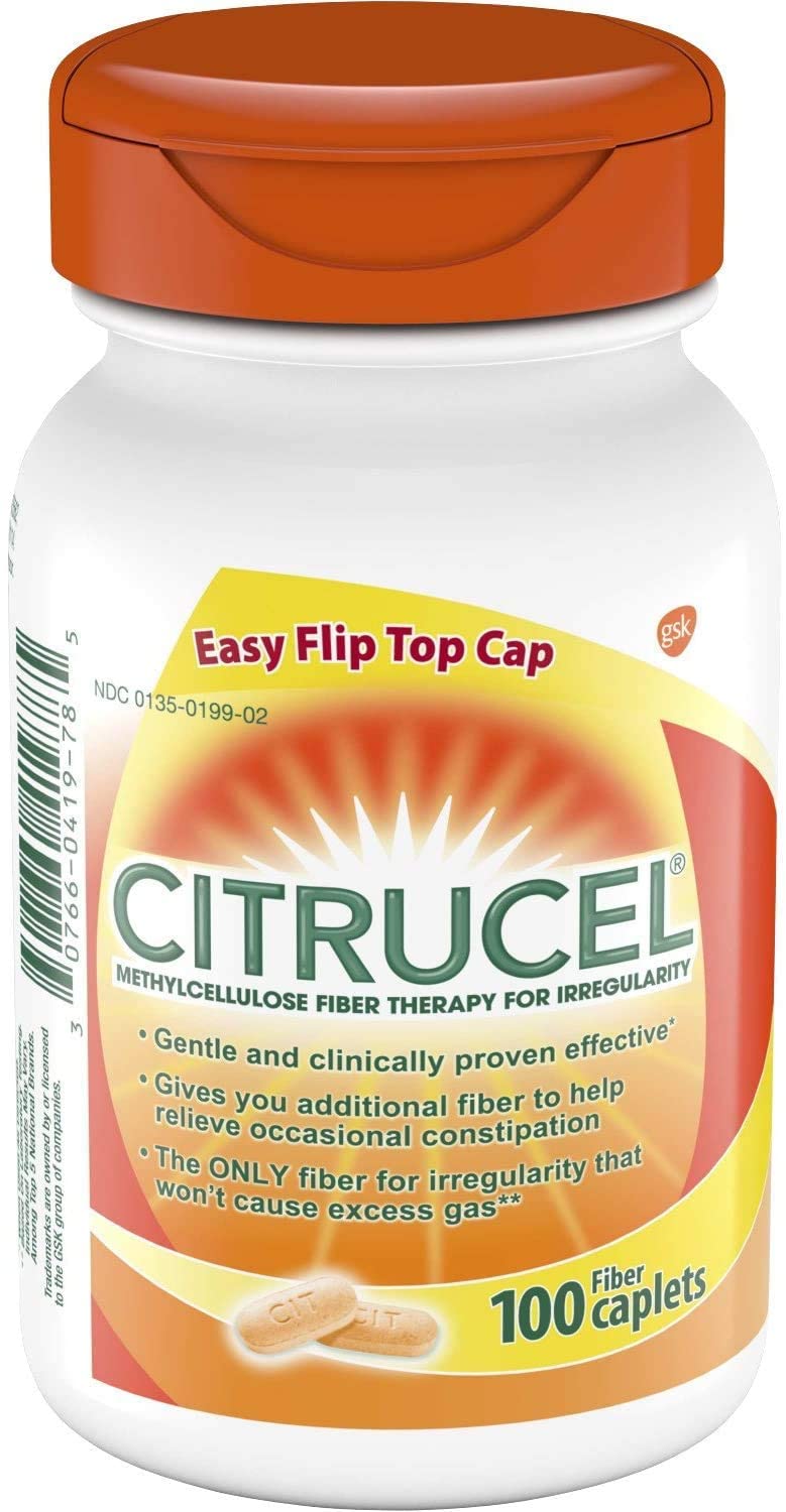 Citrucel Fiber Supplement Caplets - 100 Count
