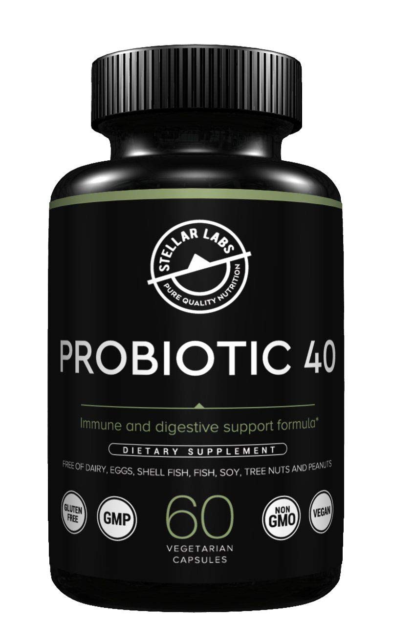 Stellar Labs Probiotic 40 Immune and Digestive Support - 60 Capsules