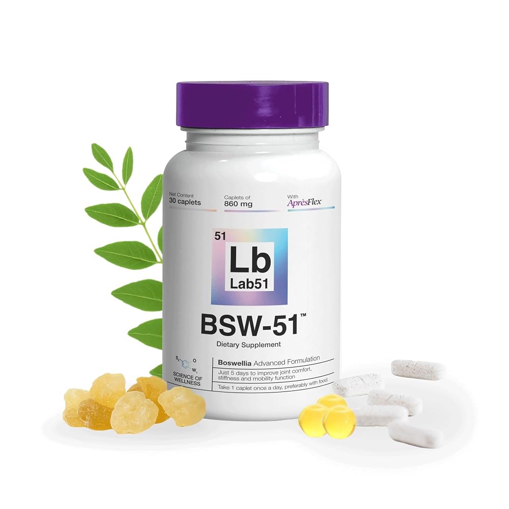 Lab51 Boswellia Serrata Joint Support with Hyaluronic Acid - 30 Capsules