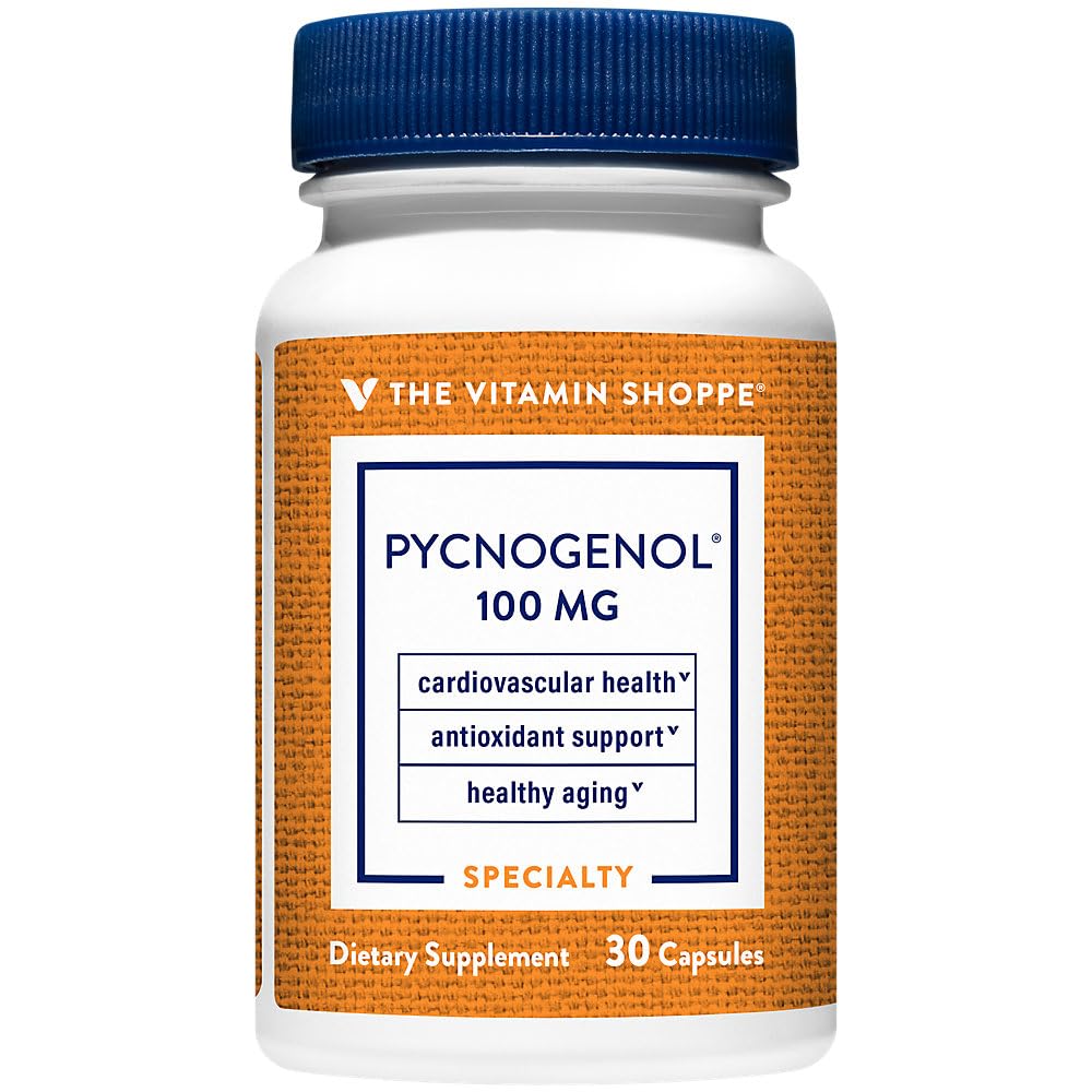 The Vitamin Shoppe Pycnogenol 100mg Antioxidant - 30 Capsules