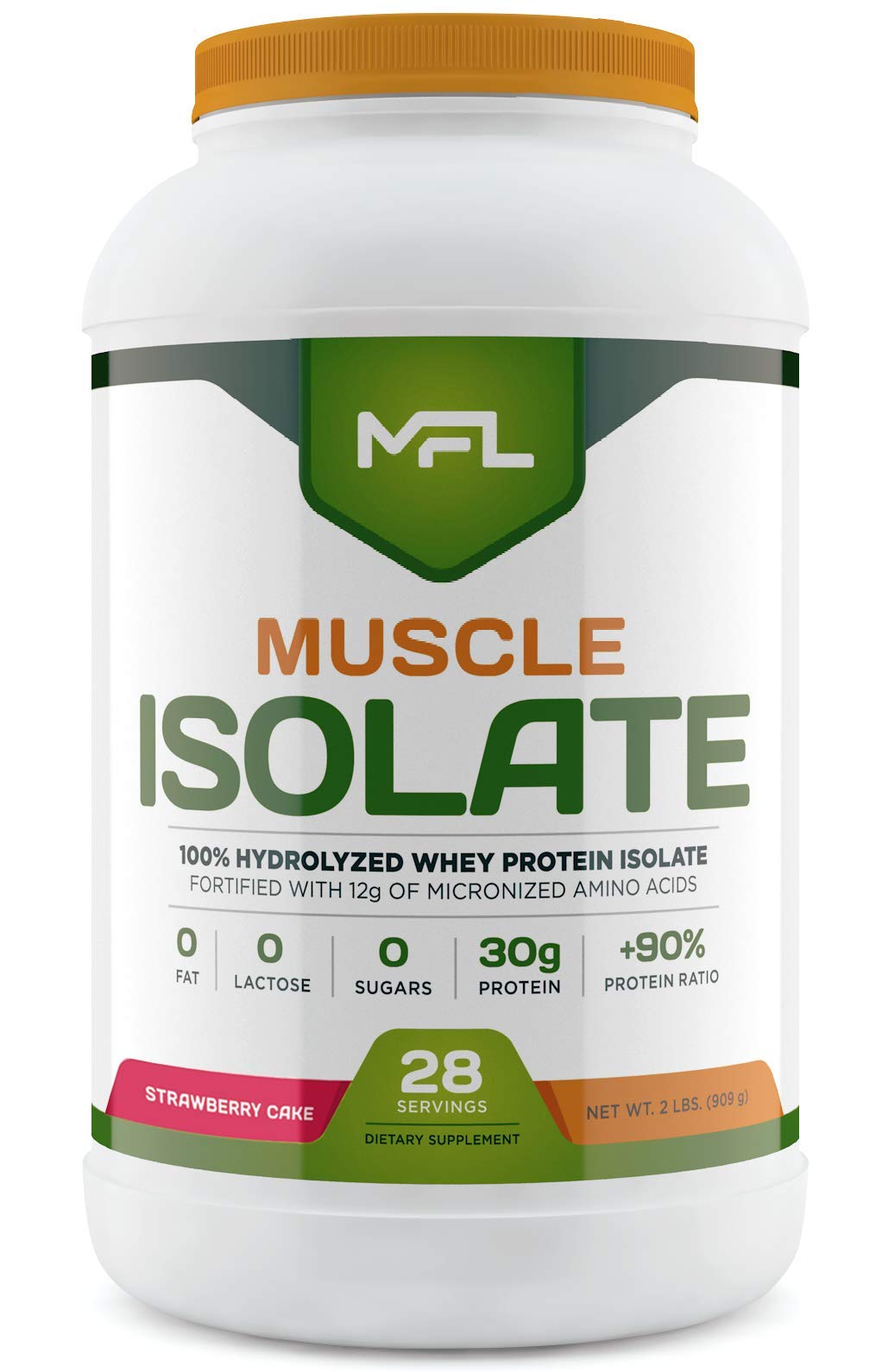 MUSCLE FOOD LABS MFL 100% Isolate Protein l 30g of Protein l 12g