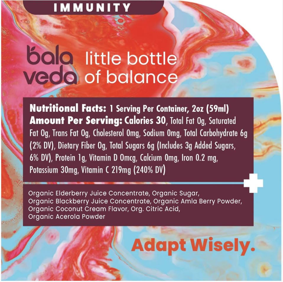Balaveda Organic Wellness & Energy Shots Variety Pack
