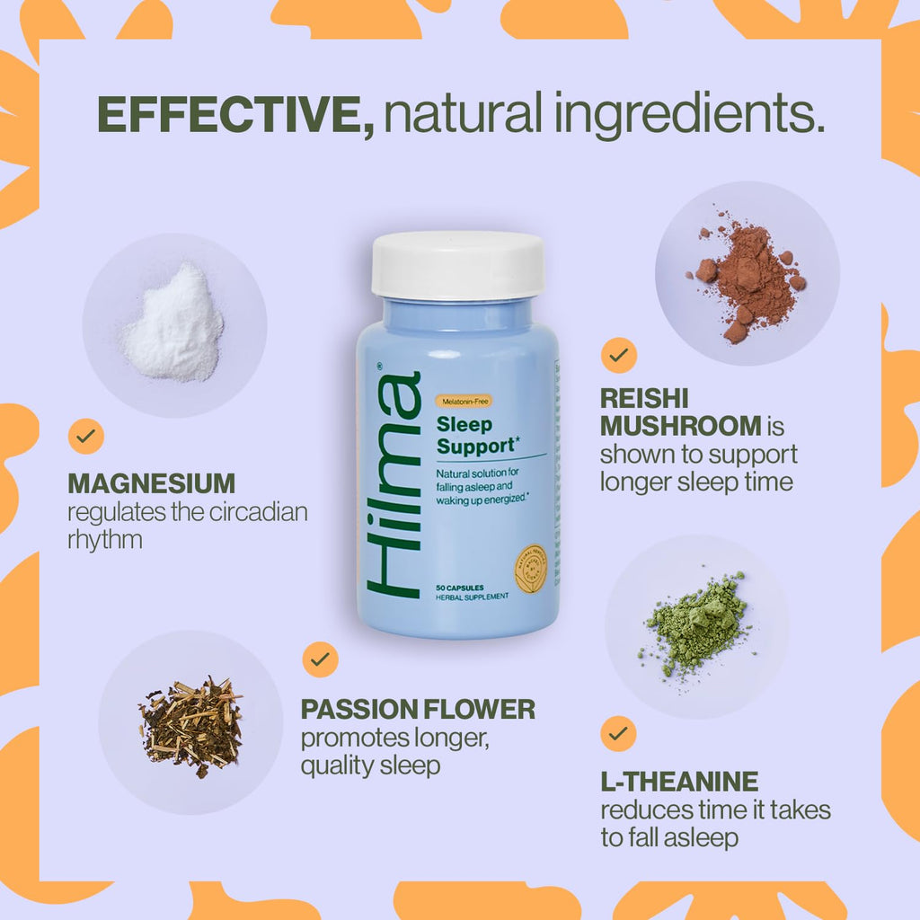 Hilma Sleep Aid - Formulated with Magnesium & L-Theanine to Help You