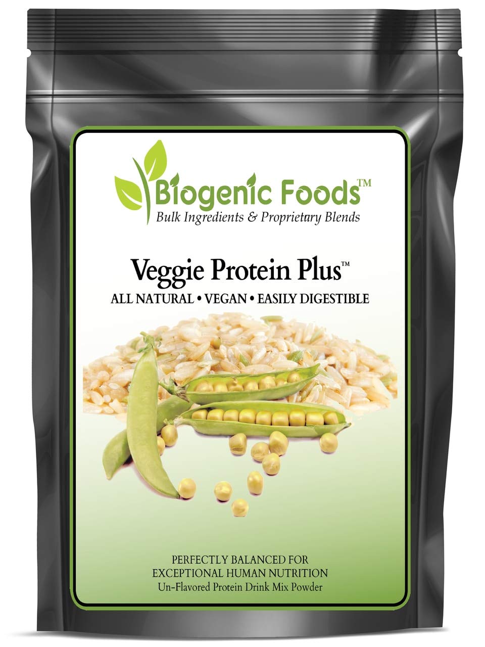 Biogenic Foods Veggie Protein Plus Plant-Based Powder - 2.5 lb - image 2