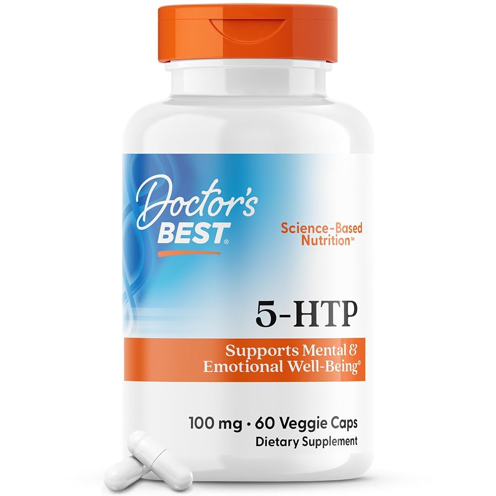 Doctor's BEST 5-HTP 100mg Vegetarian Capsules - 60 Capsules