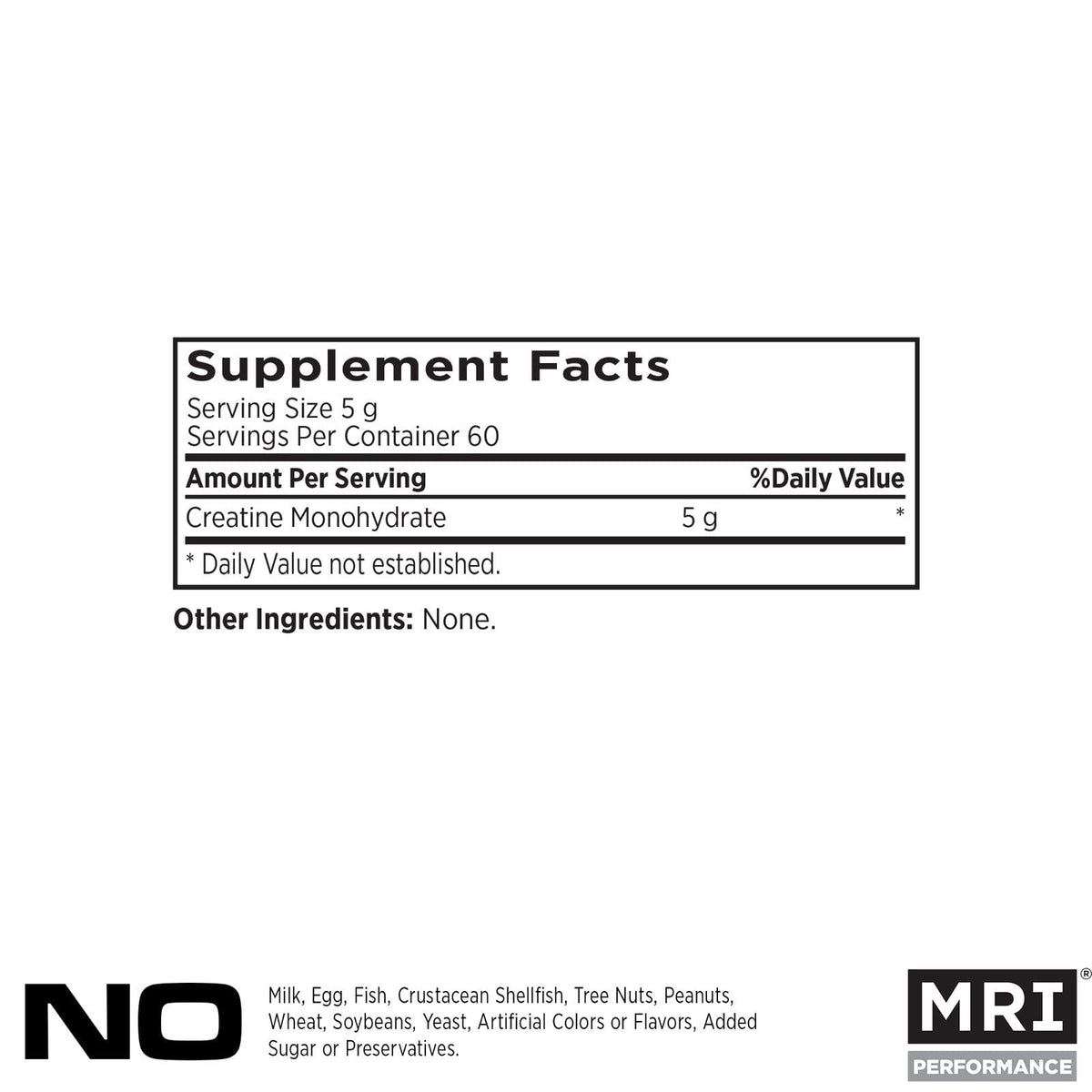 MRI Creatine Monohydrate Powder 5g Muscle & Strength - 300g - image 2