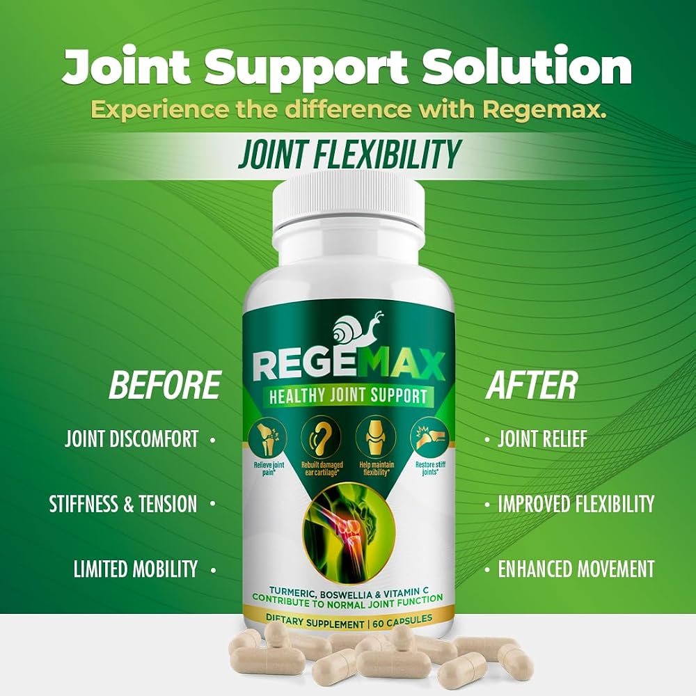 AURA VITAMINS REGEMAX Joint Comfort Supplement - 60 Capsules - image 6
