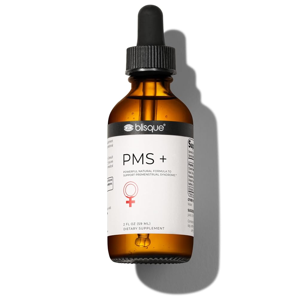 Blisque Natural PMS Support Supplement for Period Cramps - 59 Servings