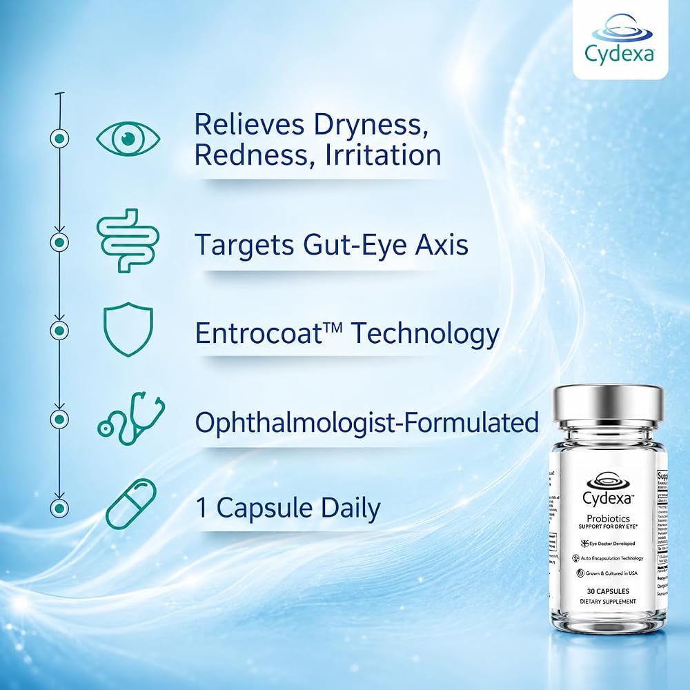 Cydexa Probiotic Eye Health Supplement with Vitamin D3 - 30 Capsules - image 8