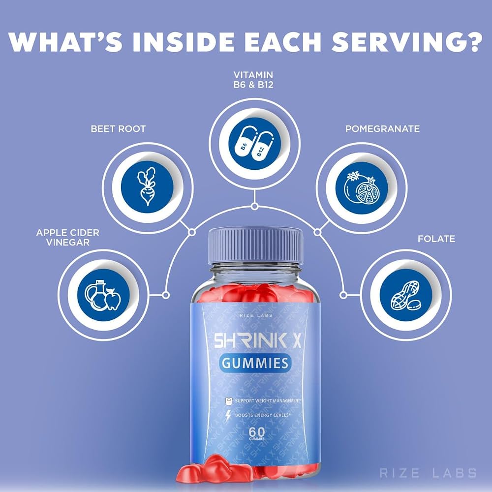 Rize Labs Shrink X Keto ACV Gummies Weight Loss - 120 Gummies - image 4