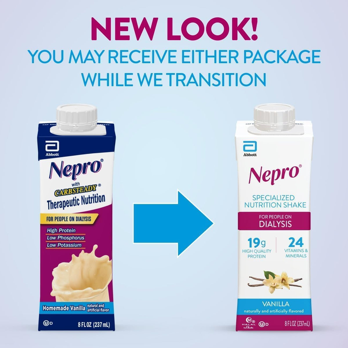 Abbott Nepro with Carb Steady Vanilla Shake - 48 Cartons - image 2