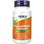 NOW Supplements CurcuFRESH Curcumin from Turmeric Juice - 60 Vegetarian Capsules