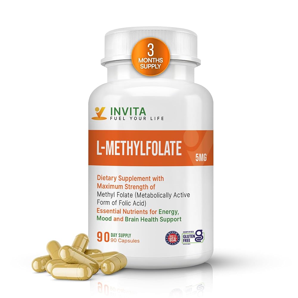 INVITA L-Methylfolate - Professional Strength Active Methyl Folate