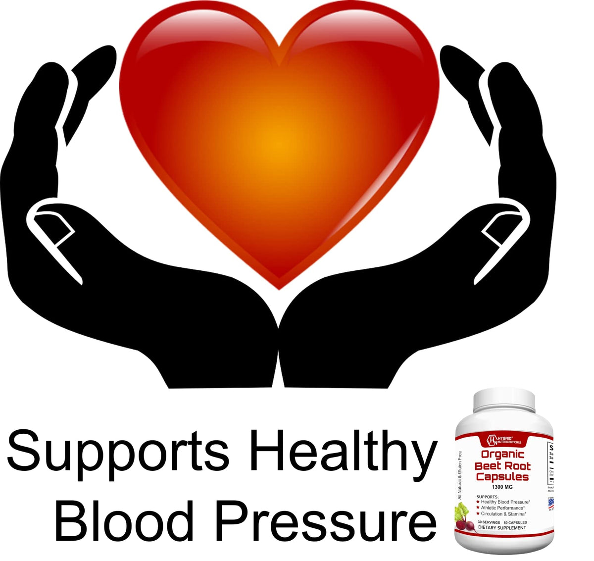 Hybrid Nutraceuticals Organic Beet Root 1300mg - 60 Capsules - image 3