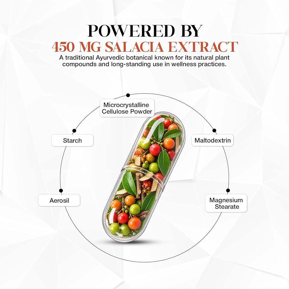 VEDIKROOTS Salacia Capsules Herbal Supplement - 60 Vegetarian Capsules - image 4