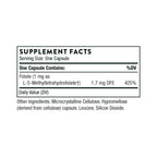 THORNE 5-MTHF 1 mg Active Methylfolate Vitamin B9 - 60 Capsules - image 5