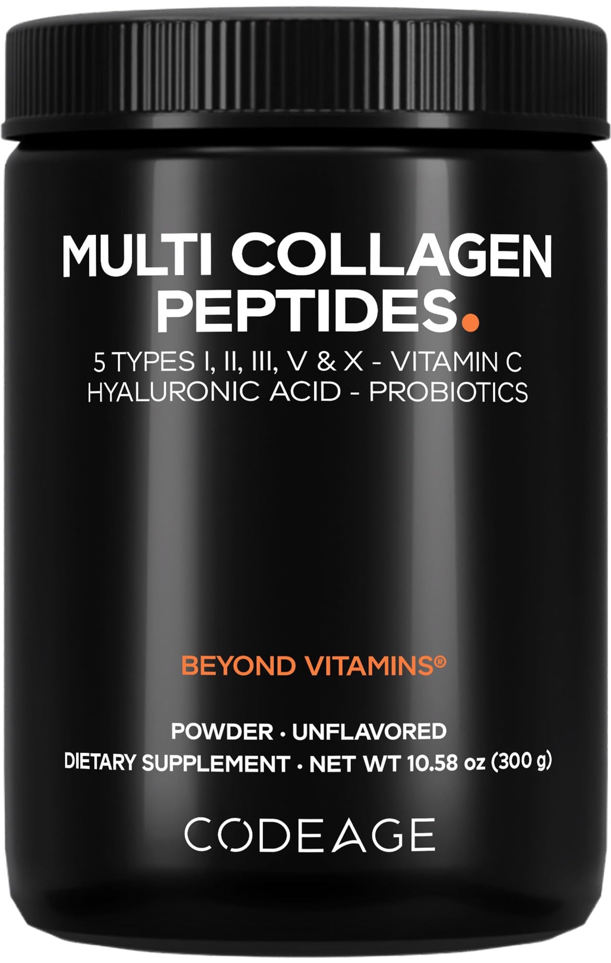 Codeage Multi Collagen Peptides Powder with Probiotics - 10.58 oz