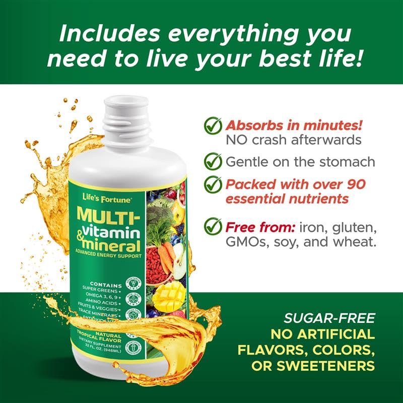 Life's Fortune Liquid Multivitamin for Adults - 32 oz - image 3