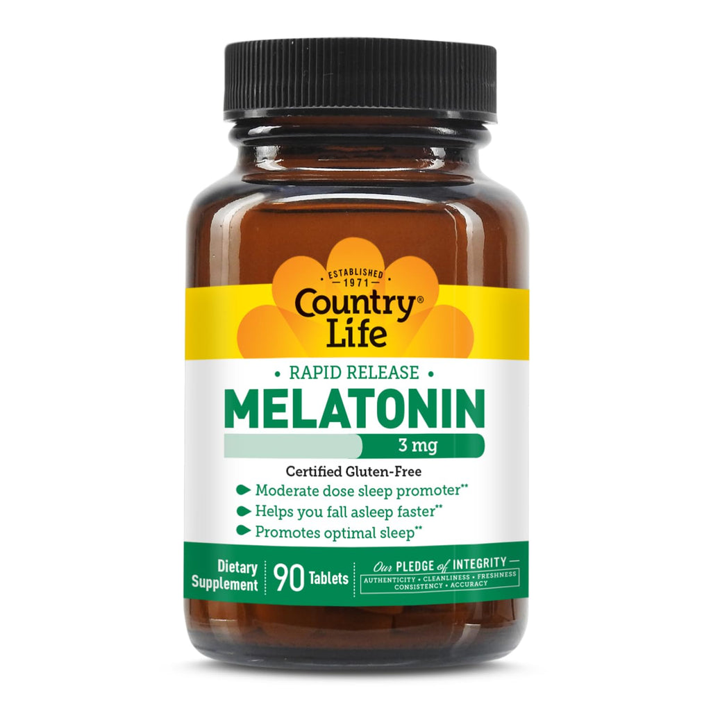 Country Life Melatonin Sleep Aid 3mg - 90 Tablets