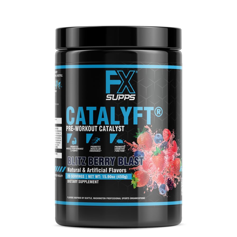 FXSUPPS Catalyft Pre-Workout Powder Energy & Focus - 20 Servings