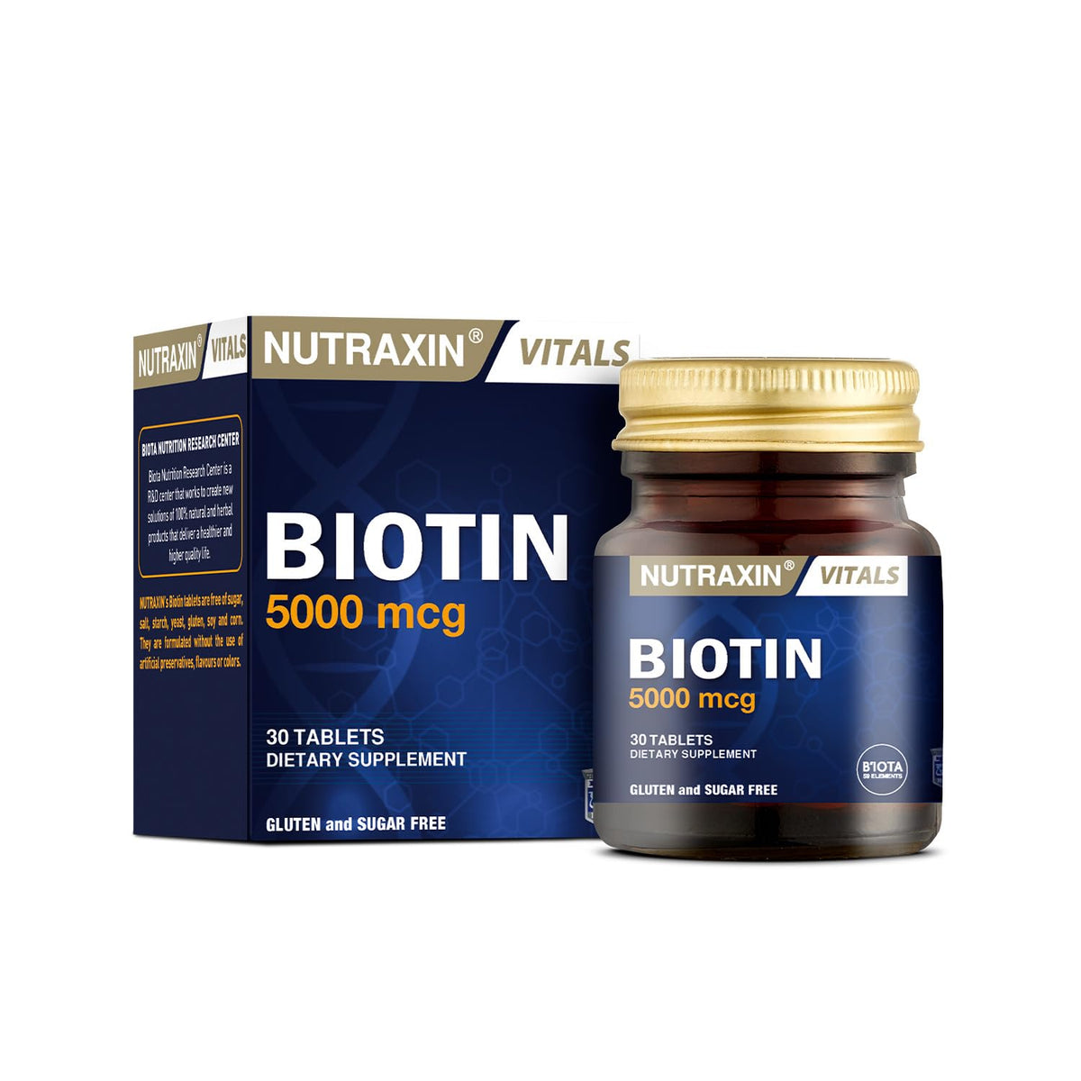 Nutraxin Vitals Biotin 5000 mcg - 30 Tablets