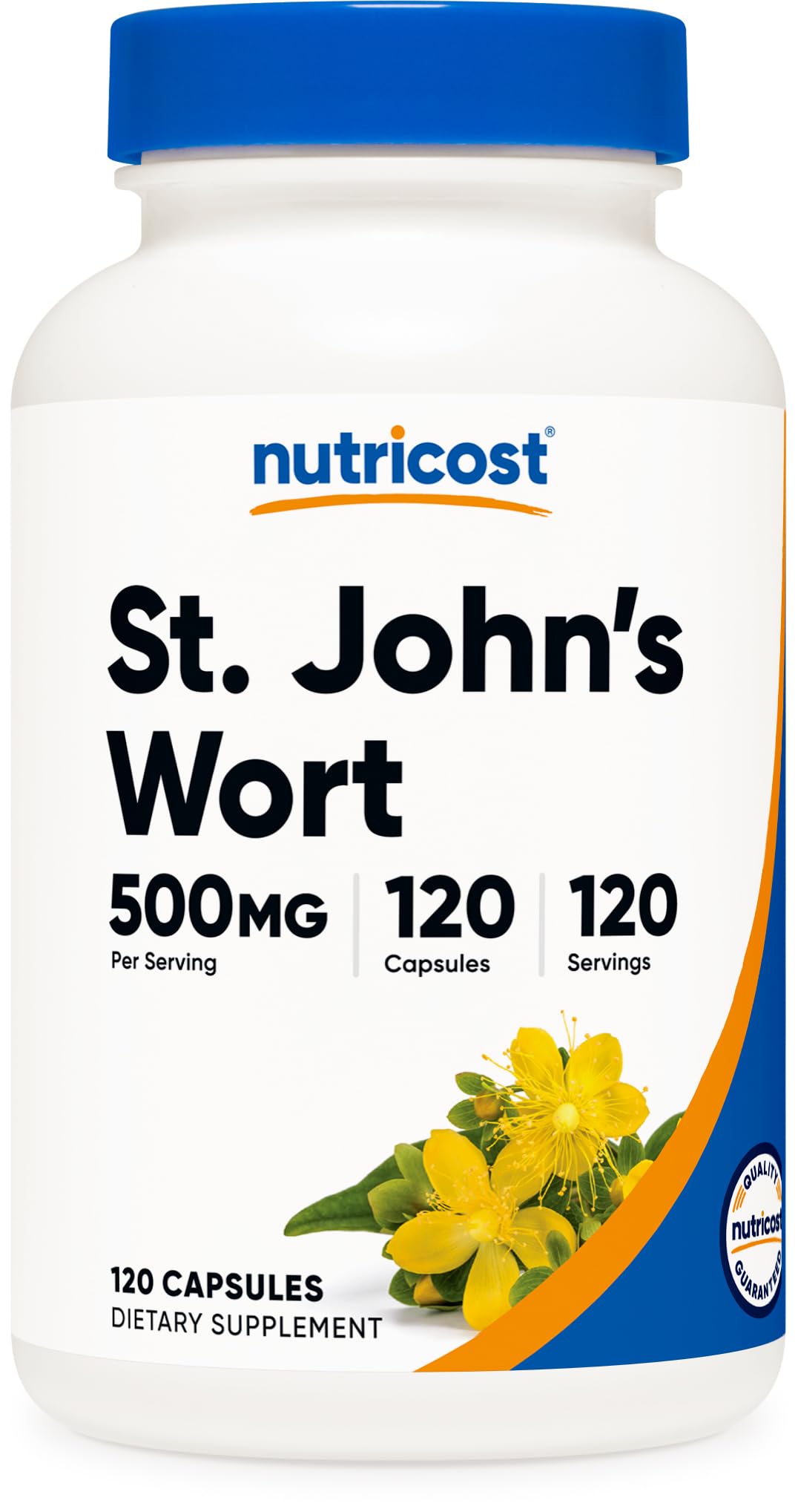 Nutricost St. John's Wort 500mg - 120 Vegetarian Capsules