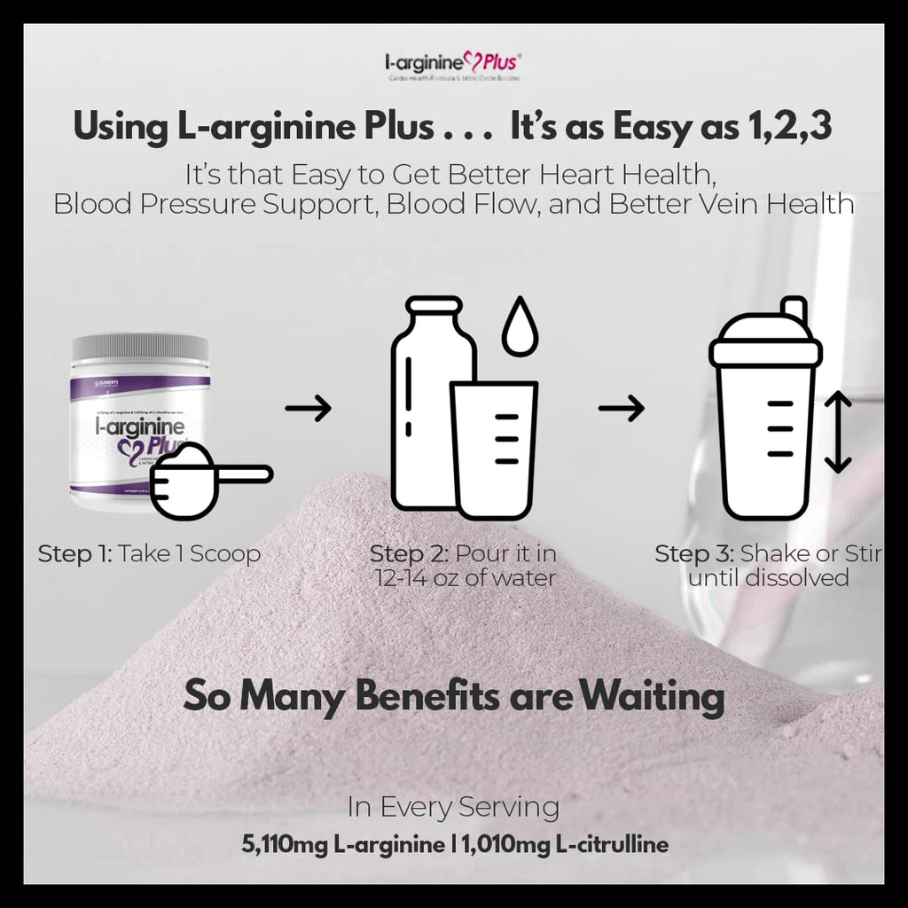 Klerpath L-Arginine Plus Powder with L-Citrulline - 5110 mg - 2 Pack - image 4
