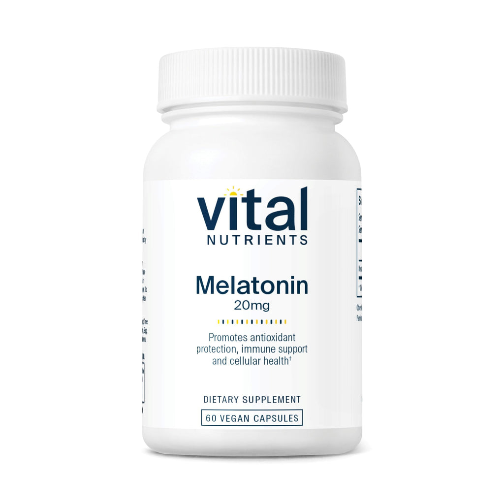 Vital Nutrients Melatonin 20mg Sleep Support - 60 Capsules