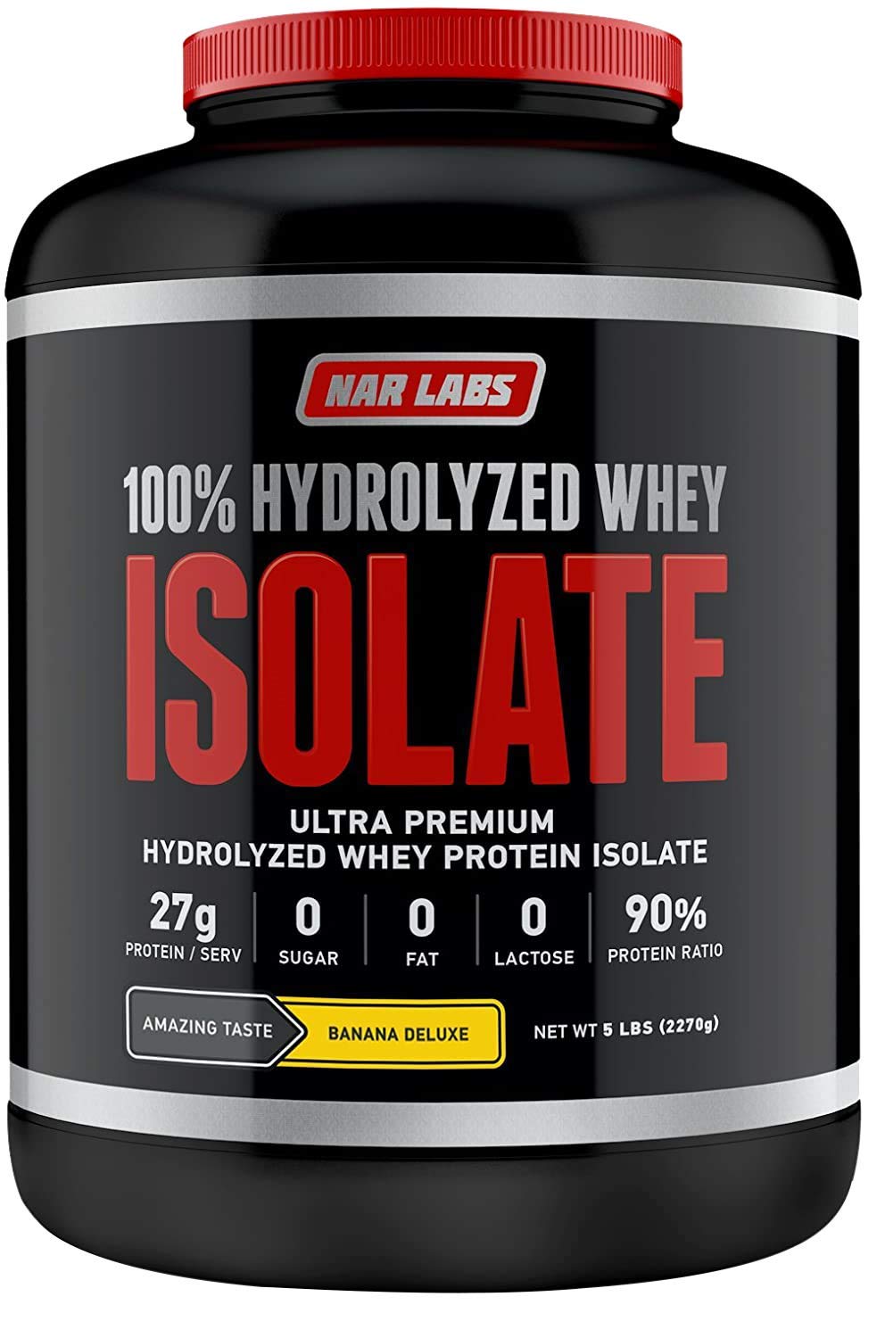 NAR LABS Hydrolyzed Whey Protein Isolate Banana Deluxe - 5 lbs