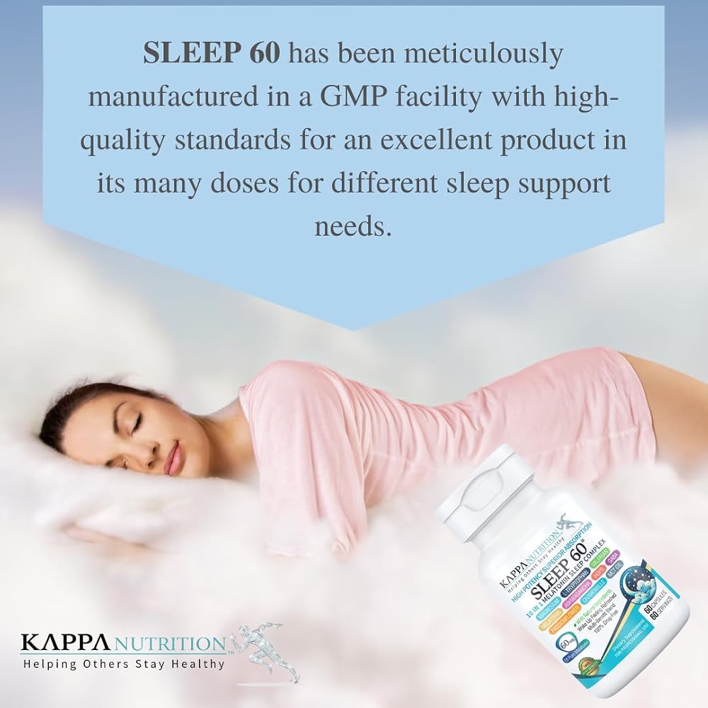 KAPPA NUTRITION Sleep 60 Melatonin Sleep Aid - 60 Capsules - image 4