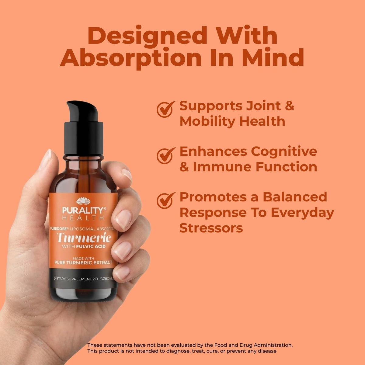 PURALITY HEALTH Liposomal Liquid Turmeric for Joint Health - 2 Fl Oz - image 5