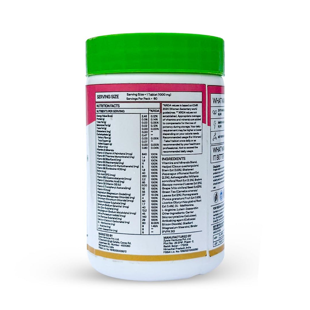 OZIVA Daily Women's Multivitamin - 60 Tablets - image 5