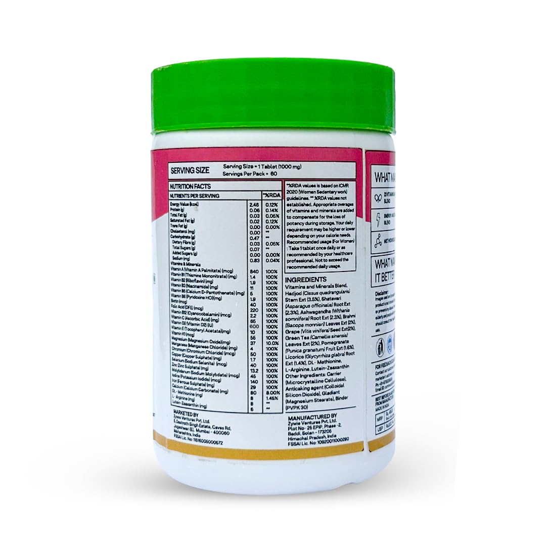 OZIVA Daily Women's Multivitamin - 60 Tablets - image 5