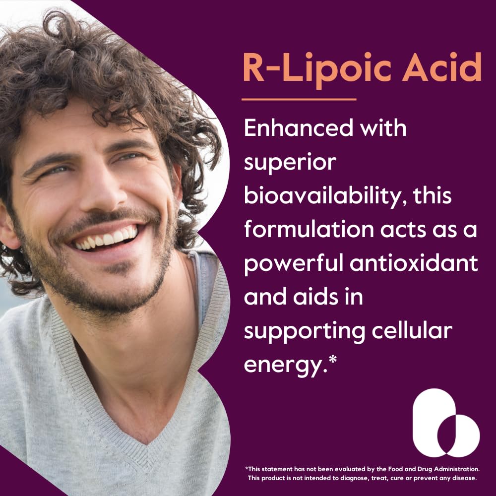 BESTVITE Stabilized R-Lipoic Acid 200mg - 120 Vegetarian Capsules - image 2