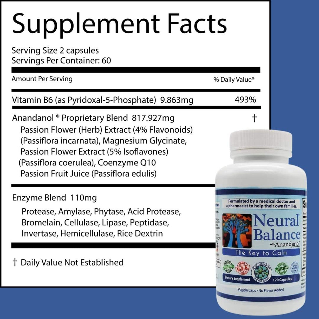 NEURAL BALANCE Anandanol with Proprietary Digestive Enzyme Blend