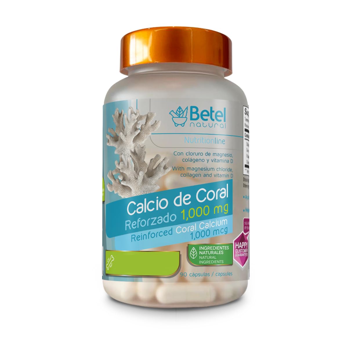Betel Natural Coral Calcium with Magnesium & Vitamin D - 90 Capsules