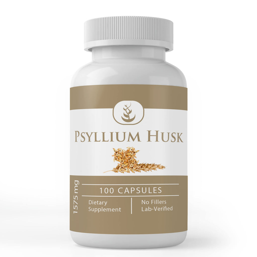 PURE ORIGINAL INGREDIENTS Psyllium Husk - 100 Capsules