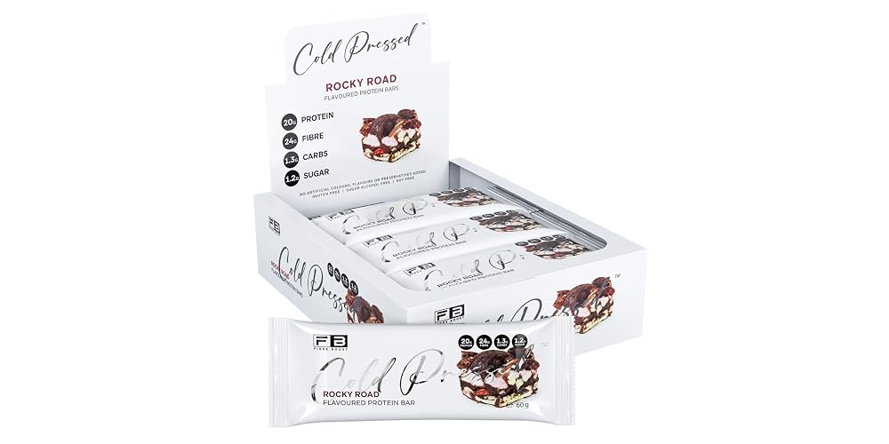 Fibre Boost Cold Pressed Rocky Road Protein Bar - 12 Count